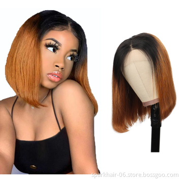 SPARK Pre Plucked Lace Wig Vendor 4x4 Lace closure Wig Virgin Cuticle Aligned Hair Manufacturer Wholesale Virgin Hair Wigs